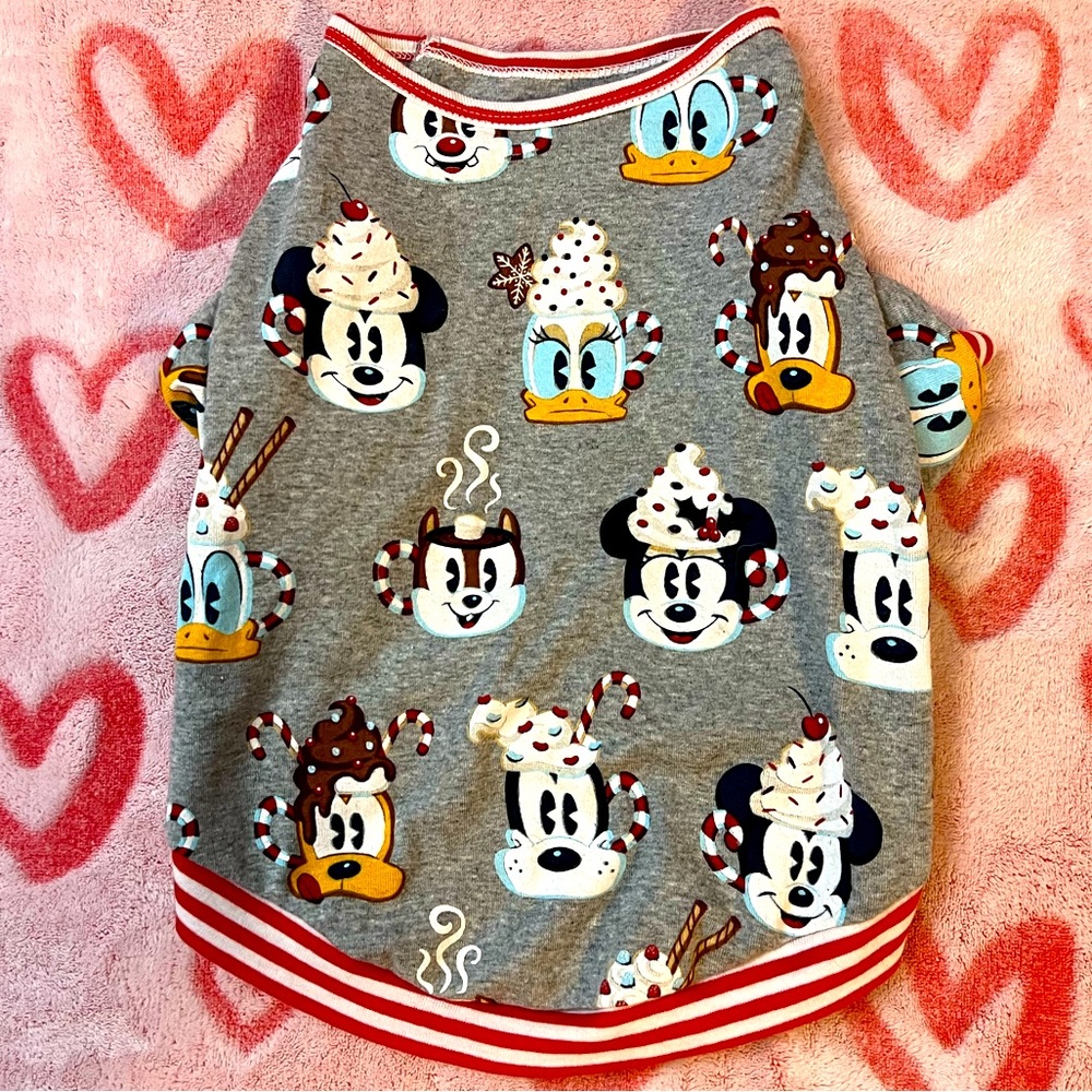 Disney holiday Christmas pet T-shirt size medium